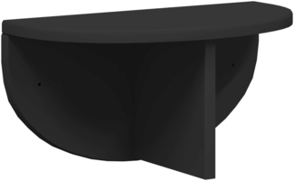 vidaXL Wandregal Wandmontiert Schwarz 38 x 19 x 19 cm Holzwerkstoff 891410