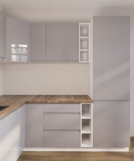 ROYAL24_MARKT Küchenzeile in U-Form K102-G780 - Aspen - Rundum gut organisiert, (Komplett Set), Hochwertig - Modern - Exklusiv.