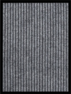 vidaXL Fußmatte Grau Gestreift 40x60 cm 331604