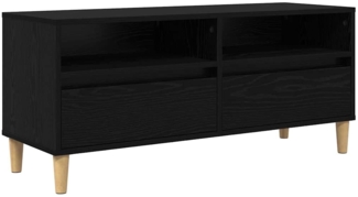vidaXL TV-Schränk Schwarz Eichen-Optik 100 x 34,5 x 44,5 cm 881461