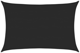 vidaXL Sonnensegel 160 g/m² Schwarz 5x7 m HDPE 311742