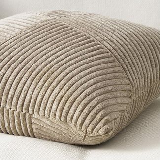 Topfinel Kissenbezüge Kordsamt 2er Set-Windmühle Streifen Muster-Sofakissen Wohnzimmer, Schlafzimmer, Kinderzimmer, Balkon-Deko Bestseller, Weich & Stylisch