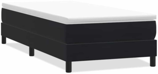 vidaXL Boxspringbett ohne Matratze Schwarz 100x220 cm Samt 3315863