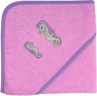Wörner Kapuzenhandtuch Seepferdchen, Frottee (1-St), mit Kapuze, maschinenwaschbar, trocknergeeignet