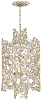 Pendellampe, Deckenleuchte, Silber, D 40,6 cm