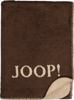 Joop! Wohndecke Kuscheldecke 150x200 cm Uni-Doubleface mokka-taupe 824578