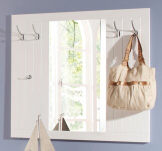 Home affaire Garderobenpaneel Nekso, mit Spiegel, Breite 116 cm, aus MDF oder Massivholz, FSC