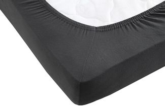 Visaggio Spannbettlaken Jersey aus 100% Baumwolle Boxspringbett / Wasserbett Spannbetttuch, Jersey, Gummizug: rundum, Spannbettlaken, für Matratzenhöhen bis 32 cm, Steghöhe 40 cm