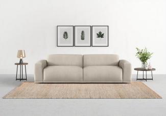 TRENDMANUFAKTUR Big-Sofa Braga, mit hochwertigem Kaltschaum, Megasofa, in Cord erhältlich, modernes Big-Sofa, Couch mit hohem Sitzkomfort, 254/72/107 cm (B/H/T)