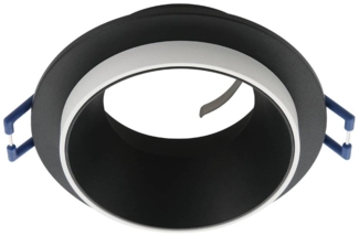 Eglo 900453 Einbauleuchte CAROSSO GU10 Alu schwarz, weiss 1X35W H:3. 5cm Ø9. 3cm dimmbar