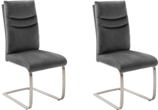 MCA furniture Freischwinger Gibara Schwingstuhl 2er Set (Set, 2 St), Esszimmerstuhl,Nosag Federung im Sitz,Flachrohr,Belastbarkeit 140 kg