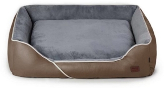 RAIKOU Hundematte Hundebett in 3 Größen und 6 Farben – rutschfest, waschbar, hoher Rand, waschbar,flauschig weich