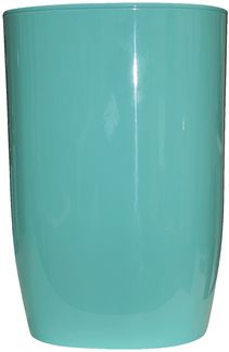 Spirella Design Kosmetikeimer "Pure" Treteimer Schwingdeckeleimer Abfallbehälter mit Schwingdeckel 5 Liter (ØxH): 17 x 25 cm Pastell Grün