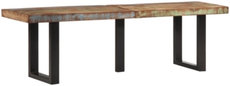vidaXL Bank 160 cm Massives Altholz und Stahl 4006412