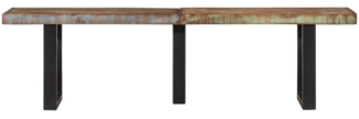 vidaXL Bank 160 cm Massives Altholz und Stahl 4006412