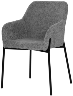 Stuhl Sit&Chairs 63 x 79 x 51 cm Polyester Metall Grau Schwarz