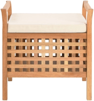 vidaXL Sitzbank mit Stauraum 49×48×49 cm Walnuss Massivholz 247609