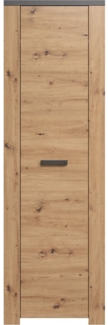 Garderobenschrank Franka / Follow , Holzwerkstoff , Holzfarben , 62 x 199 x 35 cm