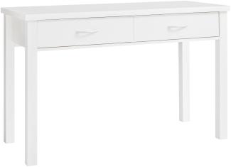 Kadima Design Moderner Schreibtisch mit 2 Schubladen, 120 cm, Stauraum, einfacher Aufbau, elegantes Design für Büro und Heimarbeit. 120x50x77 cm