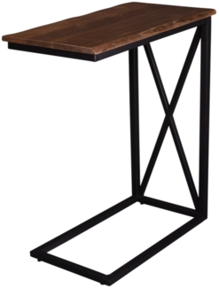 Laptoptisch Beistelltisch 47,5 x 27 x 67,5 cm Akazie nussbaum Beistelltisch Ablage Granada 526385