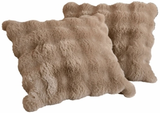 Mirabeau Kissenhülle Kissenhülle 2er Set Zalina taupe