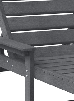vidaXL Sonnenliegen 2 Stk Hellgrau 162x53x98.5 cm HDPE 3335853