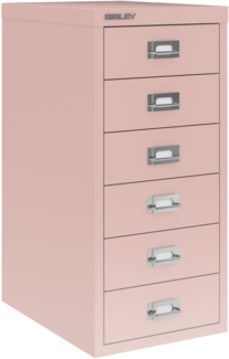 Bisley MultiDrawer™, 29er Serie, DIN A4, 6 Schubladen, Farbe pastellpink