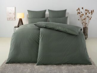 Bruno Banani Bettwäsche Jassen, Renforcé, 2 teilig, moderne Bettwäsche aus Baumwolle, Bettwäsche mit Streifen-Design