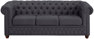 Home affaire Chesterfield-Sofa New Castle, mit hochwertiger Knopfheftung in Chesterfield-Design, B/T/H: 203/86/72