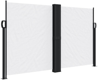 vidaXL Seitenmarkise Ausziehbar Weiß 140x600 cm 4004616
