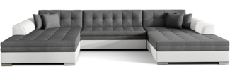 Eltap Vento Ecksofa (Sawana 05, Soft 17) Seite Symmetrisch, Dunkelgrau, 165 x 78 x 359 cm