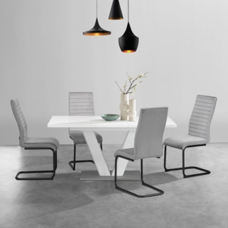 Home affaire Freischwinger ELBACH, TOPSELLER!, OTTOs Choice (Set, 2 St), TOPSELLER!, Polsterstuhl mit Metallgestell, pflegeleichtem Samtvelours