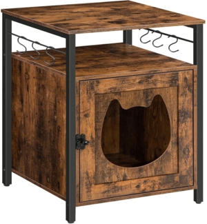 Katzentoilette Schrank Holz Katzenhaus 6 Haken Wohnzimmer EBF05MW01