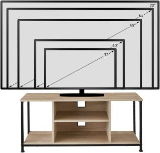 tectake Lowboard TV-Regal (TV-Regal, Montagematerial, Montageanleitung), Industrial Style