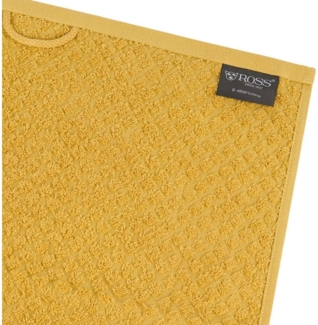 Ross Harmony 8 tlg. Frottier-Set - 2 X Handtuch (50 X 100cm), 2 X Duschtuch (70 X 140cm), 2 X Gästetuch (30 X 50cm), 2 X Waschhandschuh (16 X 22cm) - 520 - Senf