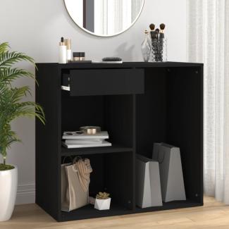 vidaXL Kosmetikschrank Schwarz 80x40x75 cm Holzwerkstoff 808838