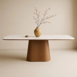 Sitheim-Europe Esstisch Gagan Esstisch Keramik weiß (2-St, 1 tisch), Modern, minimalistisch, zeitlos