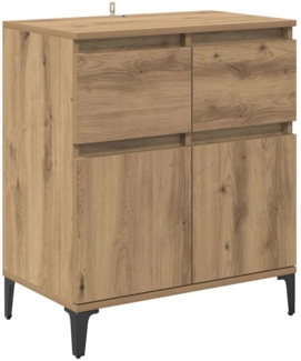vidaXL Sideboard Artisan-Eiche 60 x 35 x 70 cm Verbundholz und Eisen 881219