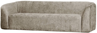 Sofa Sloping 3-Sitzer aus Struktursamt, Wheatfield