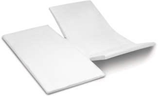 Cinderella Spannbettlaken Double Split Sundays, Satin, Gummizug: rundum, (1 Stück), für Topper bis 15 cm Höhe