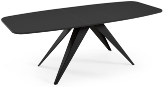 Compleo Esstisch erweiterbar 160-200 Tischbeine schwarz Esszimmertisch ausziehbar