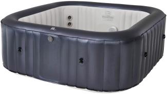 BRAST aufblasbarer Whirlpool 'MSpa Muse Otium', 185 x 185 x 68 cm, für 6 Personen, In-/Outdoor-Pool, 125 Massagedüsen, Aufblasfunktion per Tastendruck