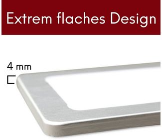 kalb LED Unterbauleuchte LED Unterbauleuchten silber 5W- sehr flache Küchenleuchte, 3er Set neutralweiß, neutralweiss