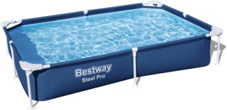 Steel Pro™ Frame Pool ohne Pumpe 221 x 150 x 43 cm, dunkelblau, eckig