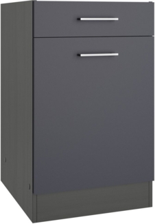 KOCHSTATION Unterschrank KS-Milan Unterschrank 50 cm, matte oder hochglänzende Fronten