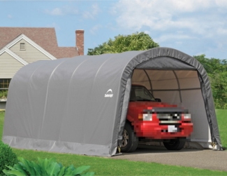 ShelterLogic Folien Zeltgarage Gerätehaus | Grau |