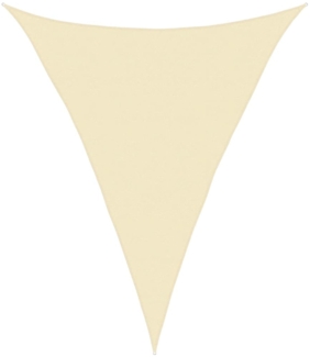 vidaXL Sonnensegel 160 g/m² Creme 5x6x6 m HDPE 311208