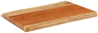 vidaXL Tischplatte 60x40x3,8 cm Rechteckig Massivholz Akazie Baumkante 370632