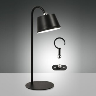 Fabas Luce 3742-71-101 LED Spot Akkuleuchten-Set Armanda schwarz dimmbar magnetisch