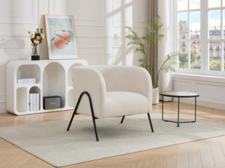 Vente-unique - Sessel - Stoff - Beige - BLINODA